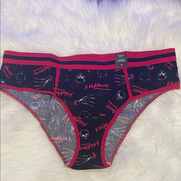 torrid Other - Torrid Nightmare on Elm Street Mid Rise Cotton Hipster Panties - Black and Red